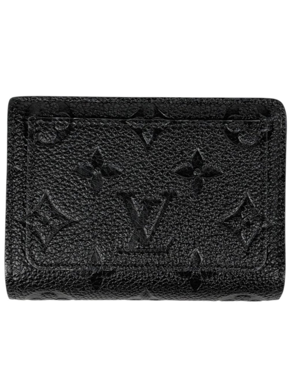 Louis Vuitton Portefeuille Clair Bifold Wallet Monogram Empreinte Noir